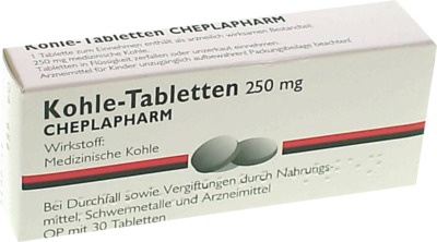 Kohle 250mg 30 St Tabletten