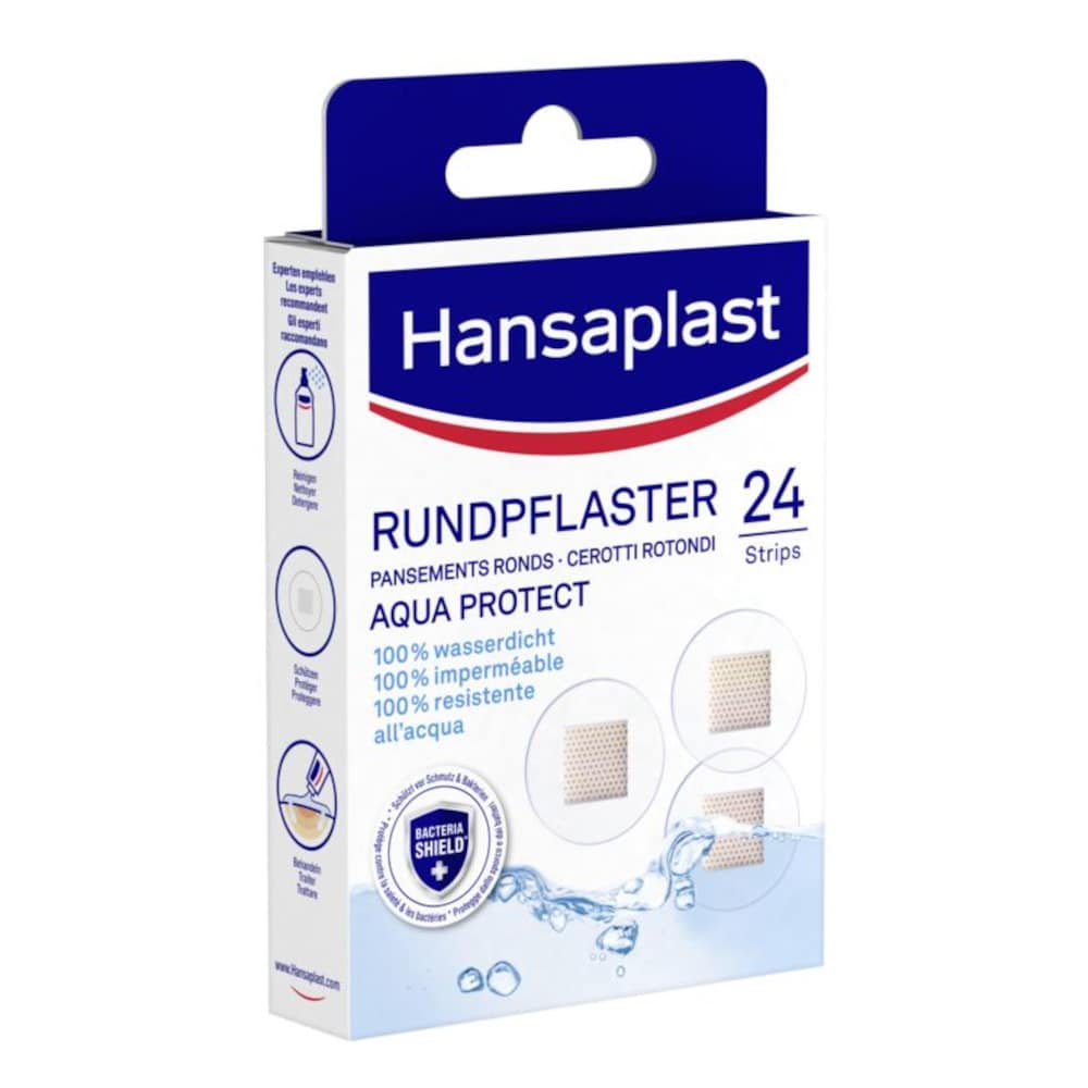 Hansaplast RUNDPFLASTER AQUA PROTECT  24 St Pflaster