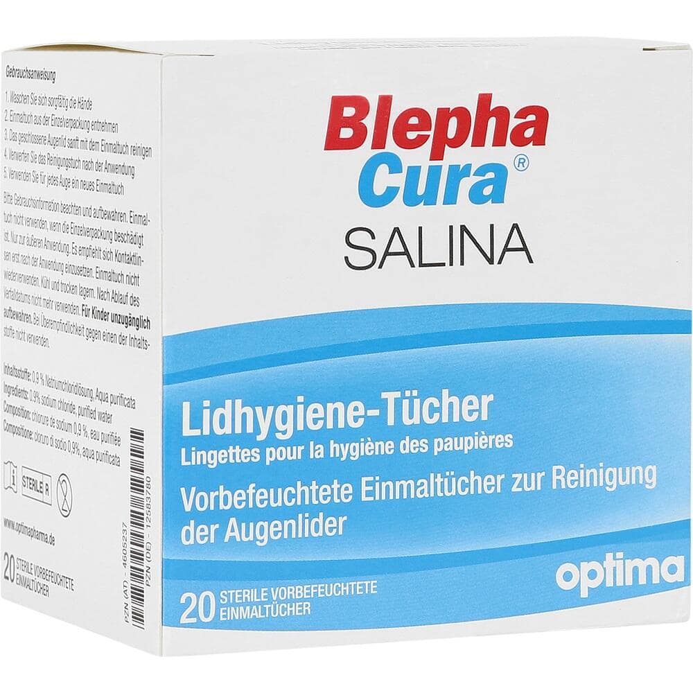 BlephaCura Salina LIDHYGIENE-TÜCHER 20 St Tücher
