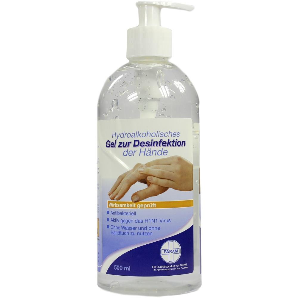 DESINFEKTIONSGEL für die Hand antibakteriell 500 ml Gel