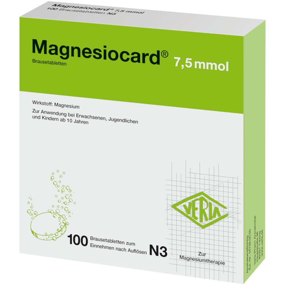 MAGNESIOCARD 7,5 mmol 100 St Brausetabletten
