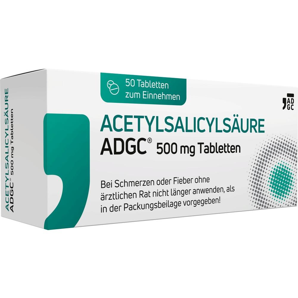 ACETYLSALICYLSÄURE ADGC 500mg  50 St Tabletten