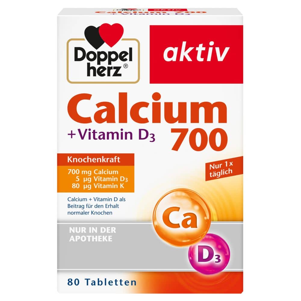 Doppelherz aktiv Calcium 700 + Vitamin D3  80 St Tabletten