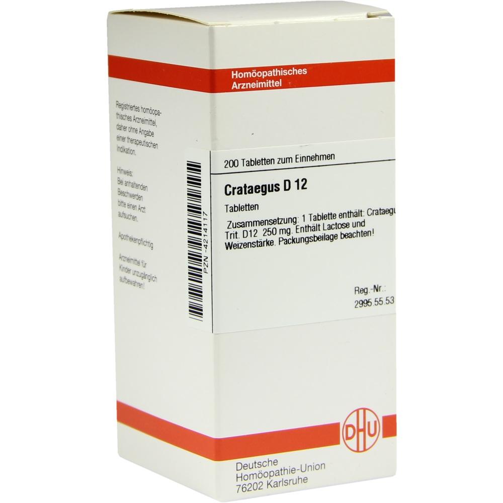 CRATAEGUS D 12 Tabletten 200 St Tabletten