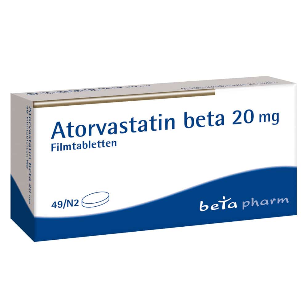 Atorvastatin beta 20mg 49 St Filmtabletten