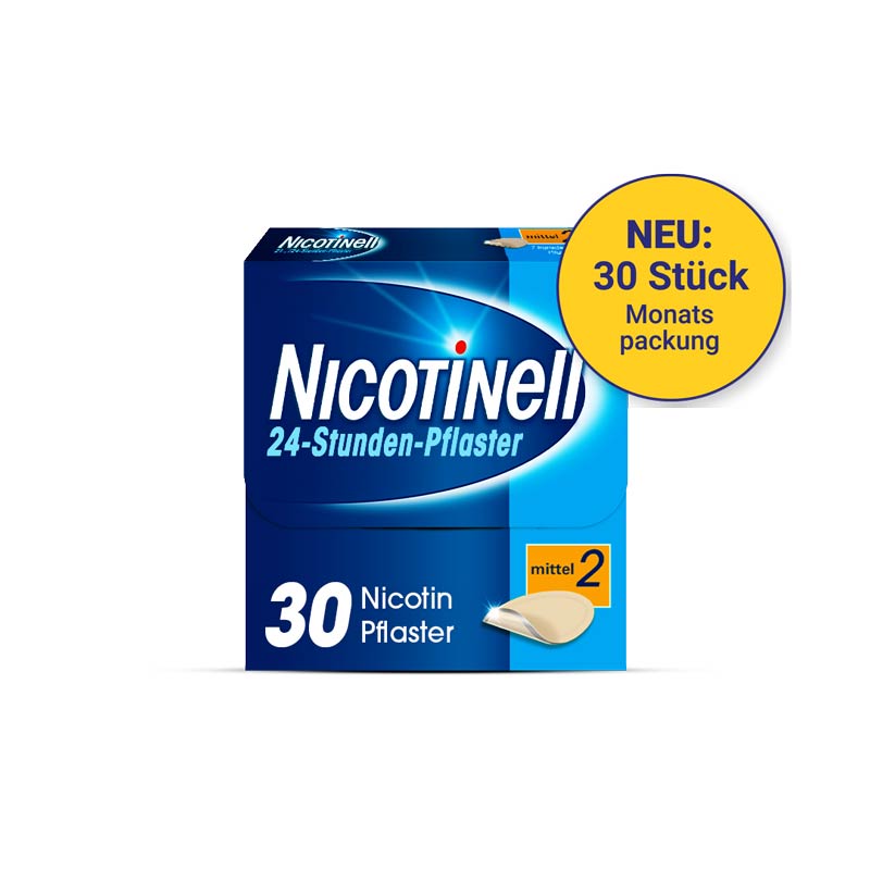 NICOTINELL 14 mg/24-Stunden-Pflaster mittel 30 St Pflaster transdermal
