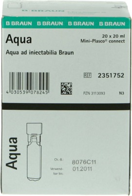 AQUA AD injectabilia Miniplasco connect Inj.-Lsg. 20X20 ml Injektionslösung