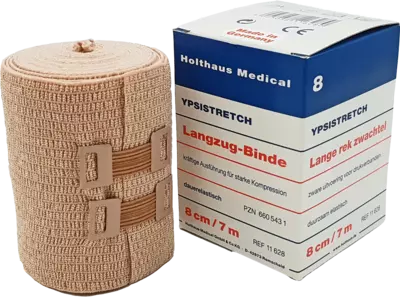 LANGZUGBINDE kräftig Ypsistretch 8 cmx7 m 1 St Binden