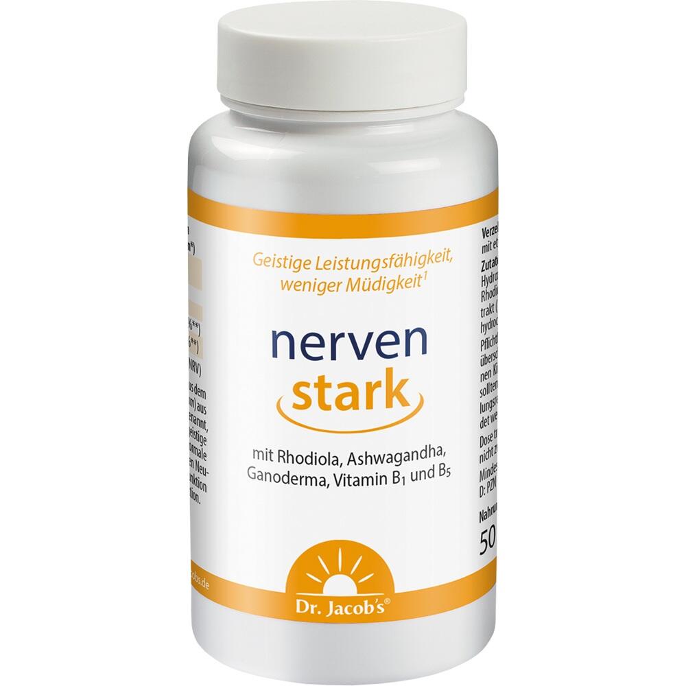 Dr. Jacob's nervenstark mit Rhodiola Ashwaganda Reishi-Pilz