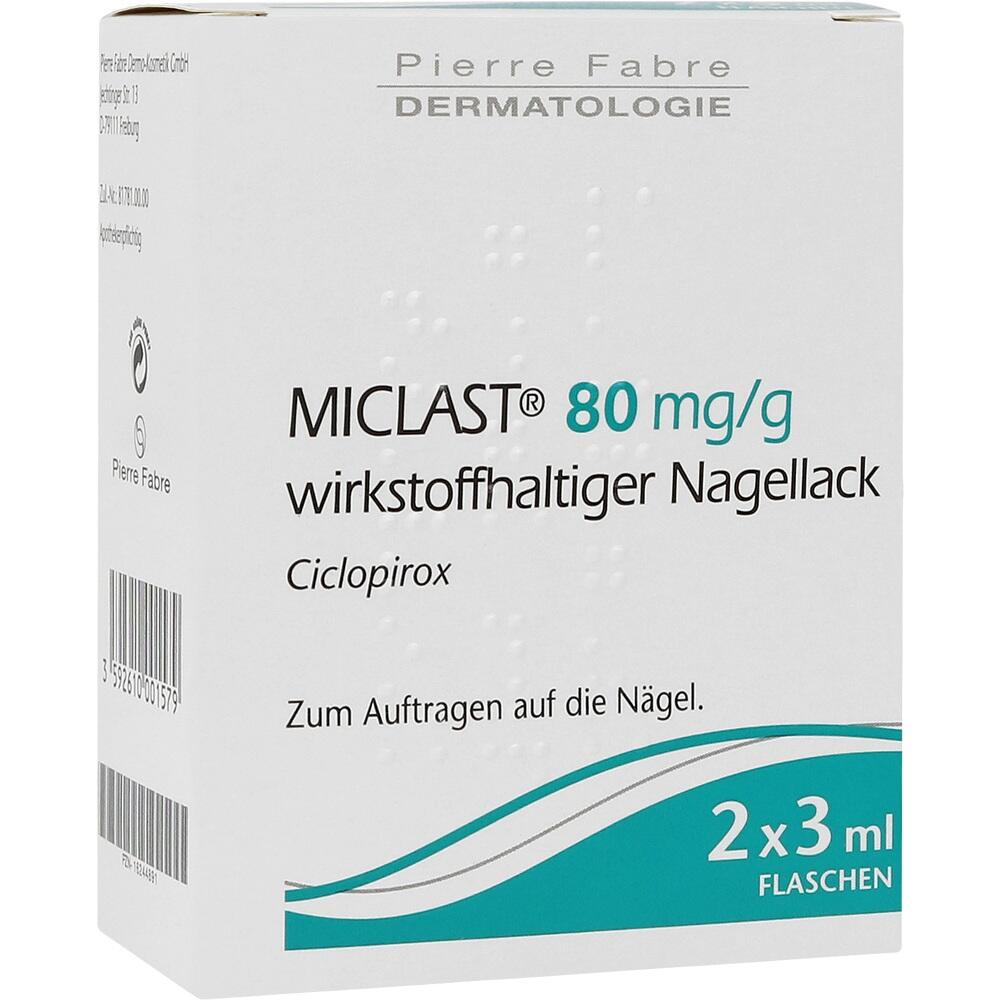 MICLAST 80 mg/g wirkstoffhaltiger Nagellack 2X3 ml Wirkstoffhaltiger Nagellack