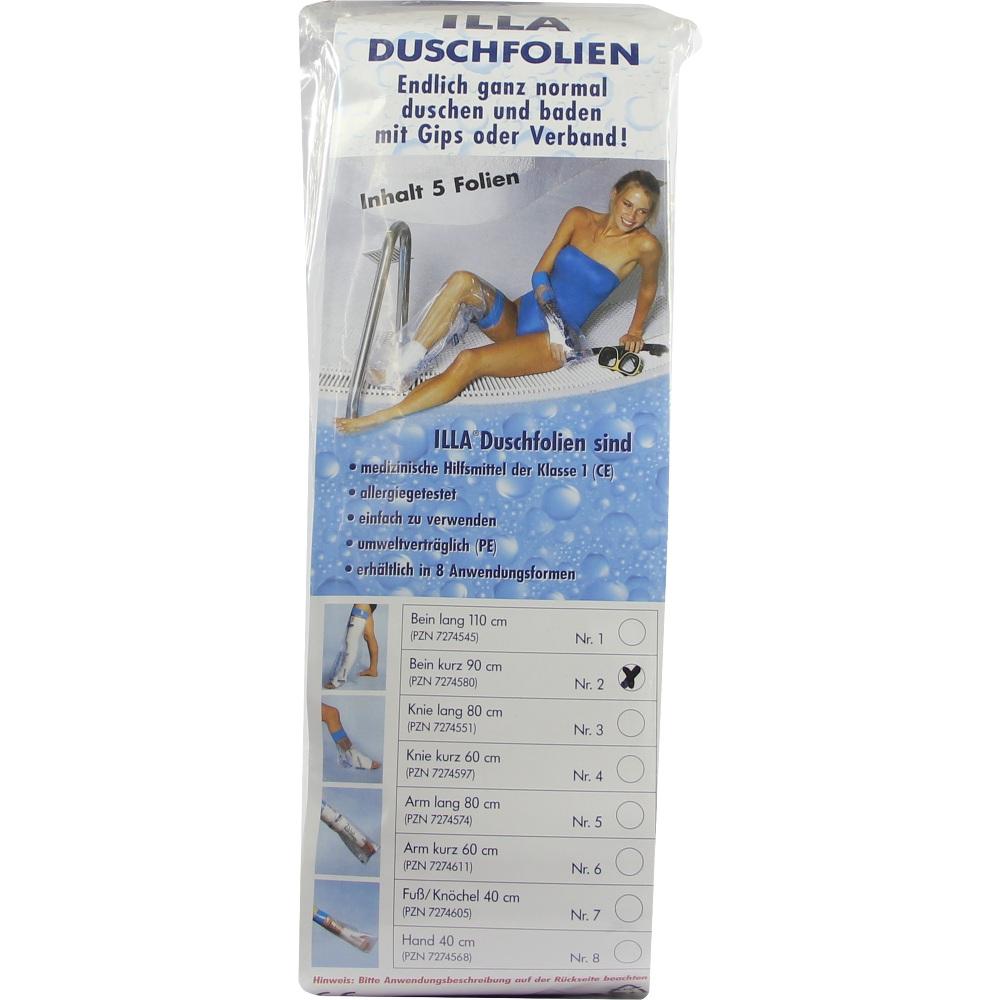 DUSCHFOLIEN Bein kurz 90 cm 5 St