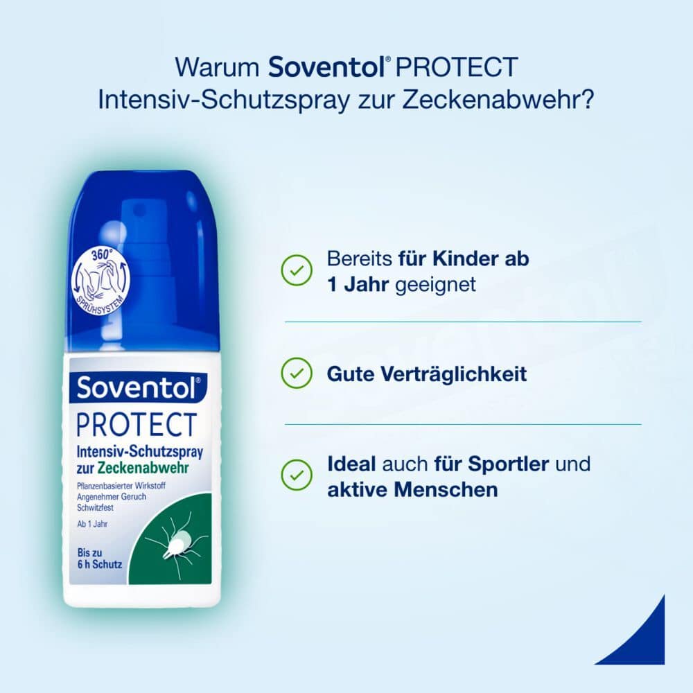 Soventol Protect Zecke zur Zeckenabwehr  100 ml Spray