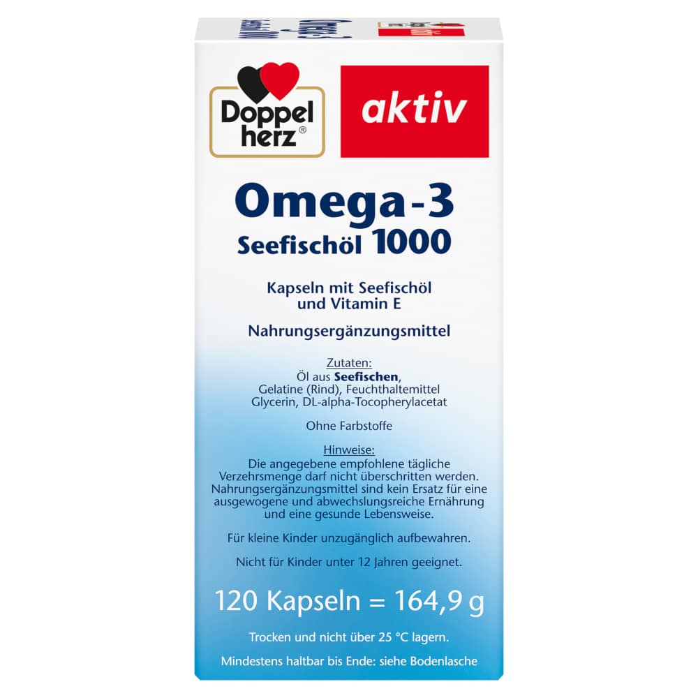 Doppelherz aktiv Omega-3 Seefischöl 1000 120 St Kapseln