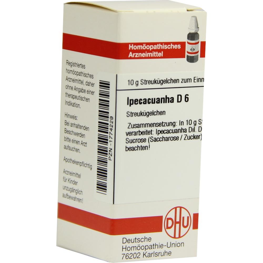 IPECACUANHA D 6 Globuli 10 g Globuli