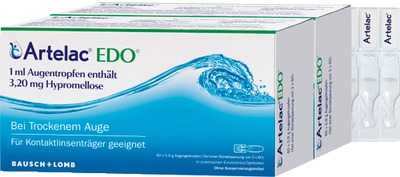 Artelac EDO Augentropfen, Tränenersatzmittel 120X0.6 ml Augentropfen