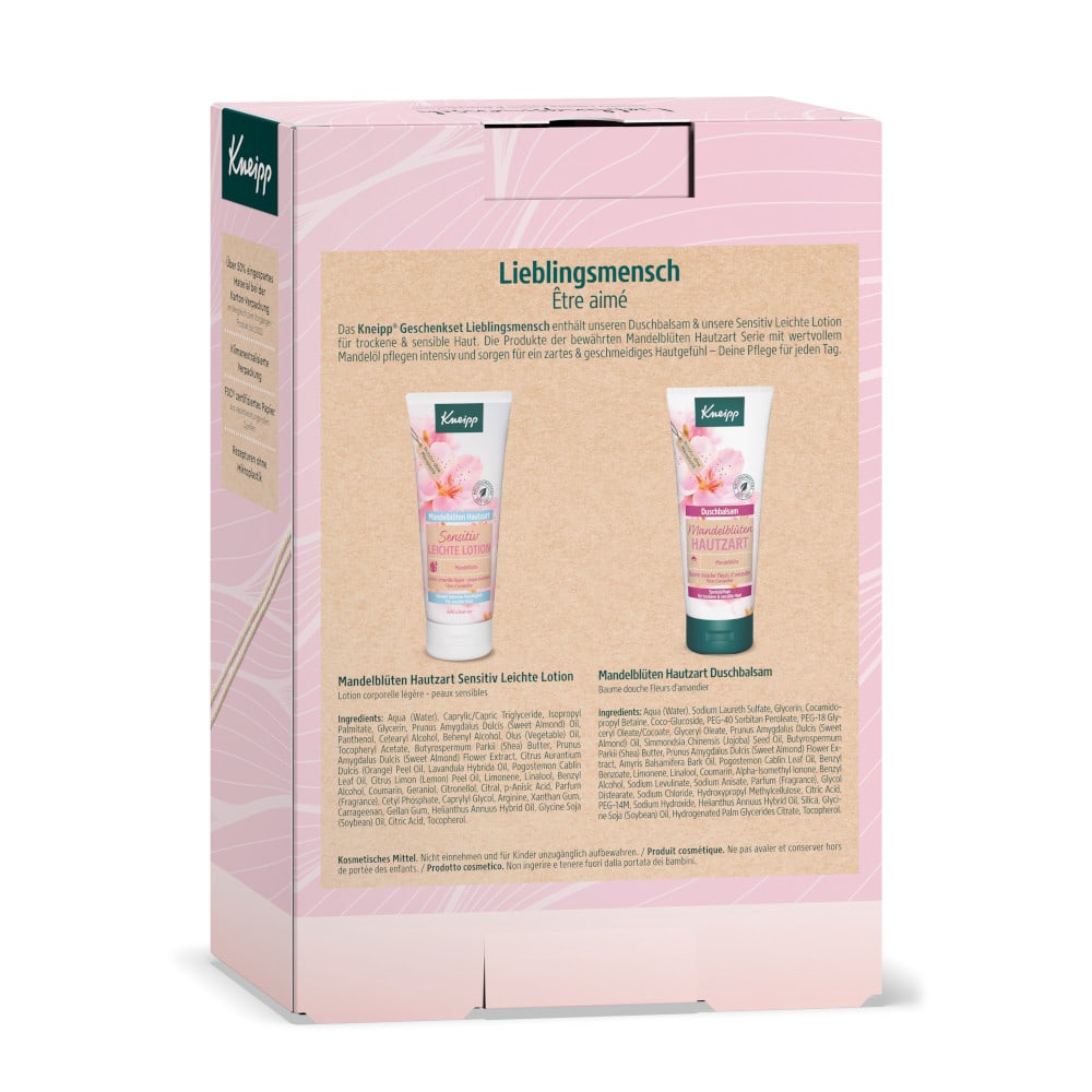 KNEIPP GESCHENKPACKUNG Lieblingsmensch Mandelbl.hz 2X200 ml