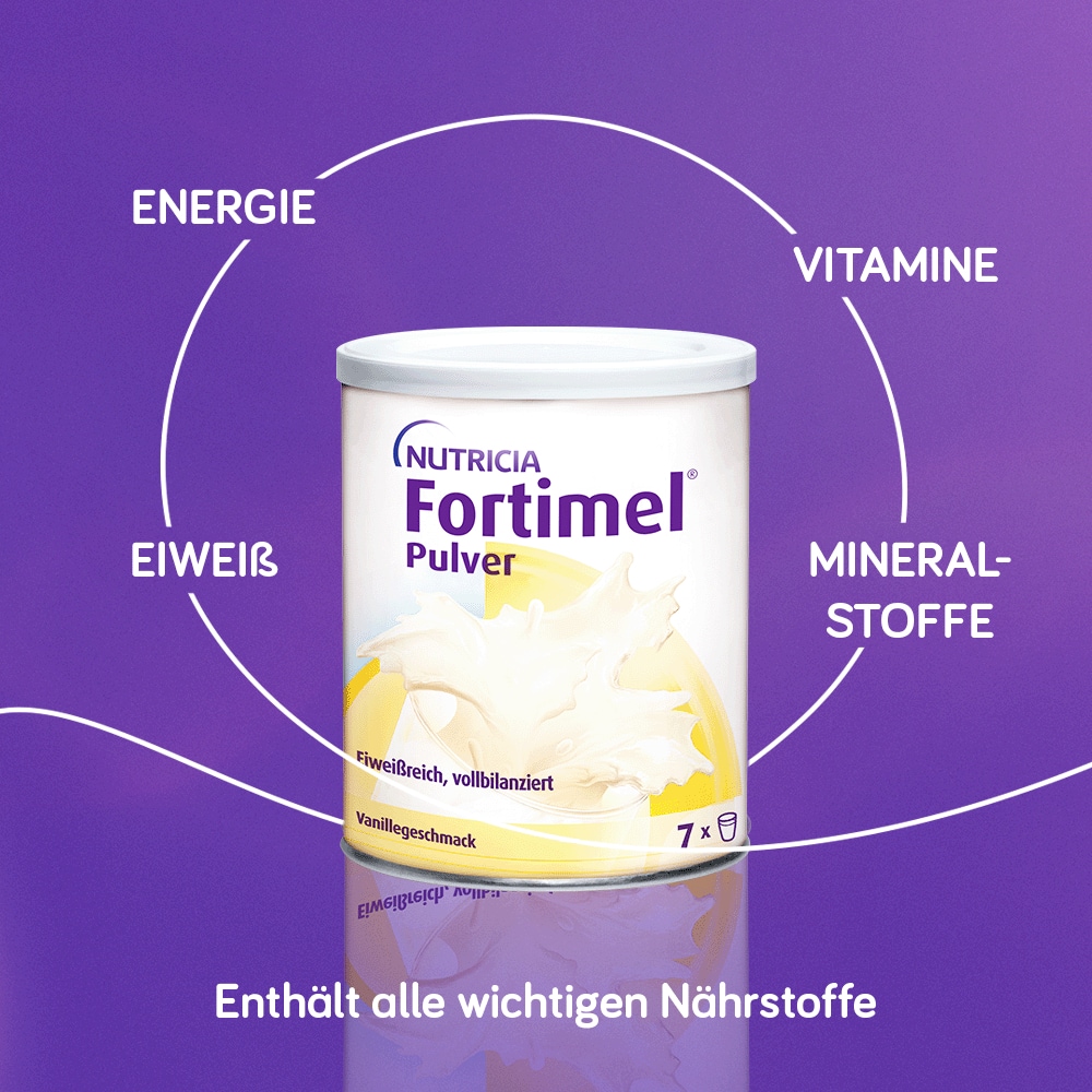 Fortimel Pulver Aufbaunahrung Vanille  335 g Pulver