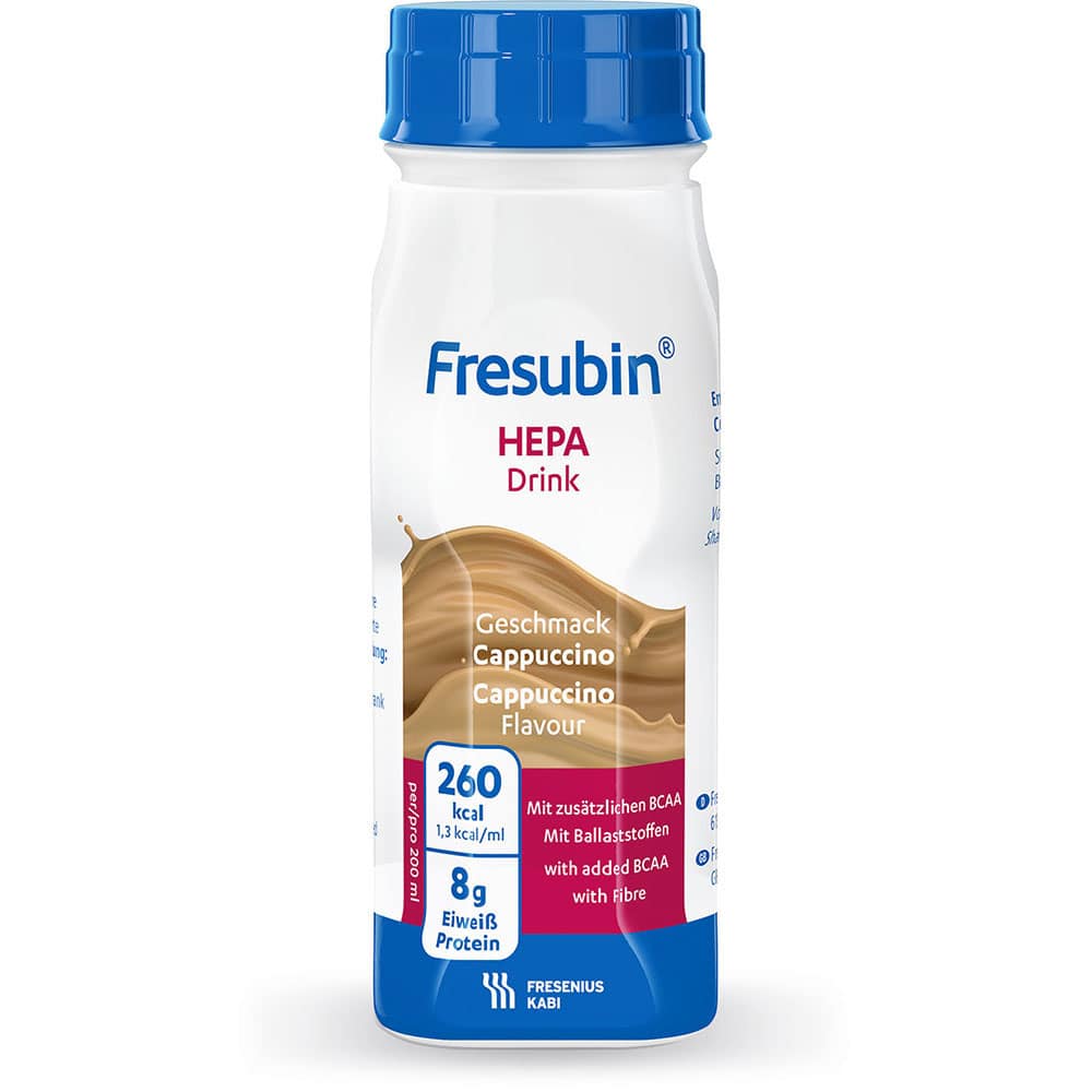 Fresubin hepa Trinknahrung Cappuccino 4X200 ml Lösung