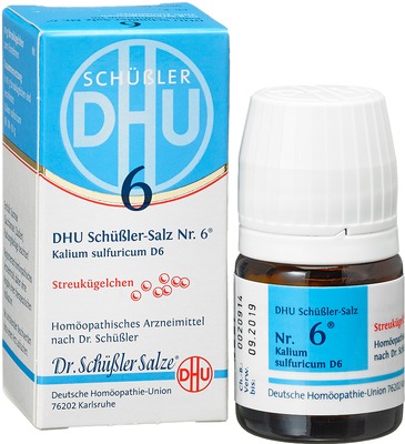 DHU Schüssler-Salz Nr. 6  Kalium sulfuricum D 6 Globuli Tabletten 10 g Globuli