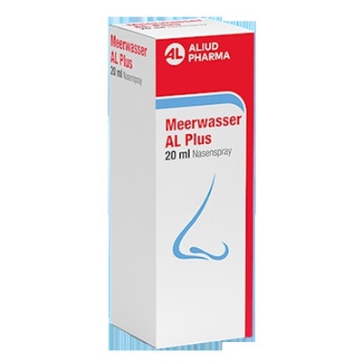 Meerwasser AL Plus Nasenspray zur Befeuchtung und Pflege bei Schnupfen