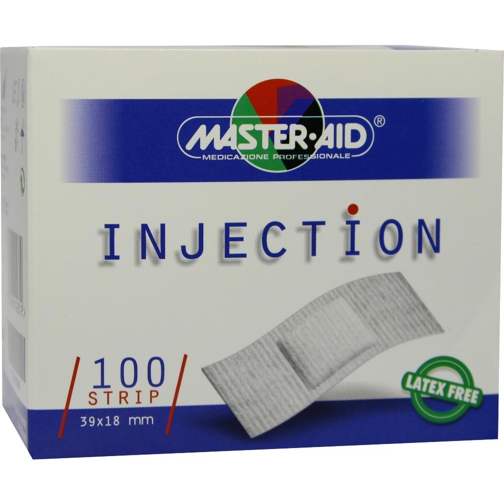 INJECTION strip weiß 18x39 mm Master Aid 100 St Pflaster