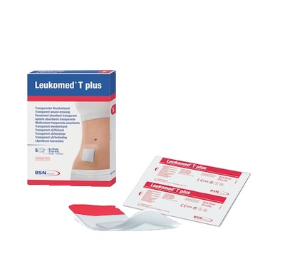 LEUKOMED transp.plus sterile Pflaster 10x25 cm 5 St Pflaster