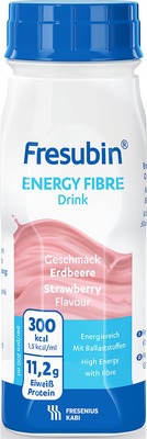 Fresubin Energy Fibre Trinknahrung Erdbeere 4X200 ml Lösung
