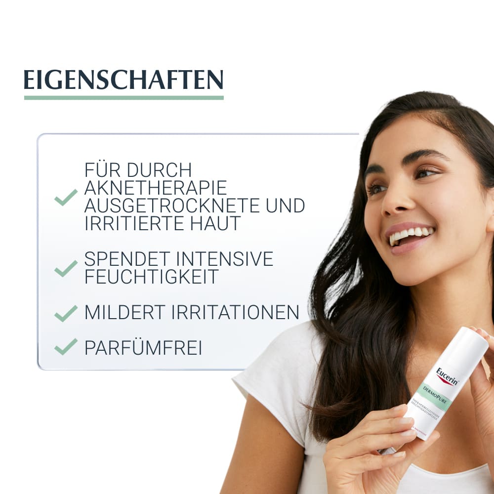 Eucerin DERMOPURE  THERAPIEBEGLEITENDE FEUCHTIGKEITSPFLEGE + 3 € sparen* 50 ml Creme