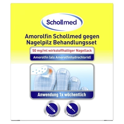 Schollmed Amorolfin gegen Nagelpilz Behandlungsset 2.5 ml Wirkstoffhaltiger Nagellack