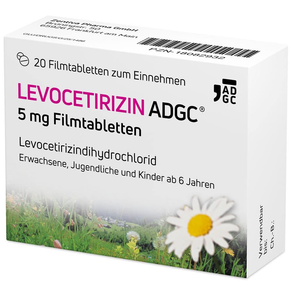 LEVOCETIRIZIN ADGC 5 mg 20 St Filmtabletten