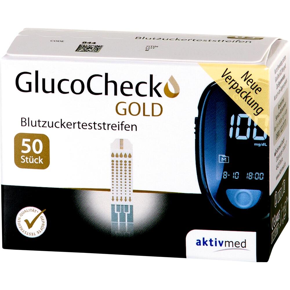 GLUCO CHECK GOLD Blutzuckerteststreifen 50 St Teststreifen
