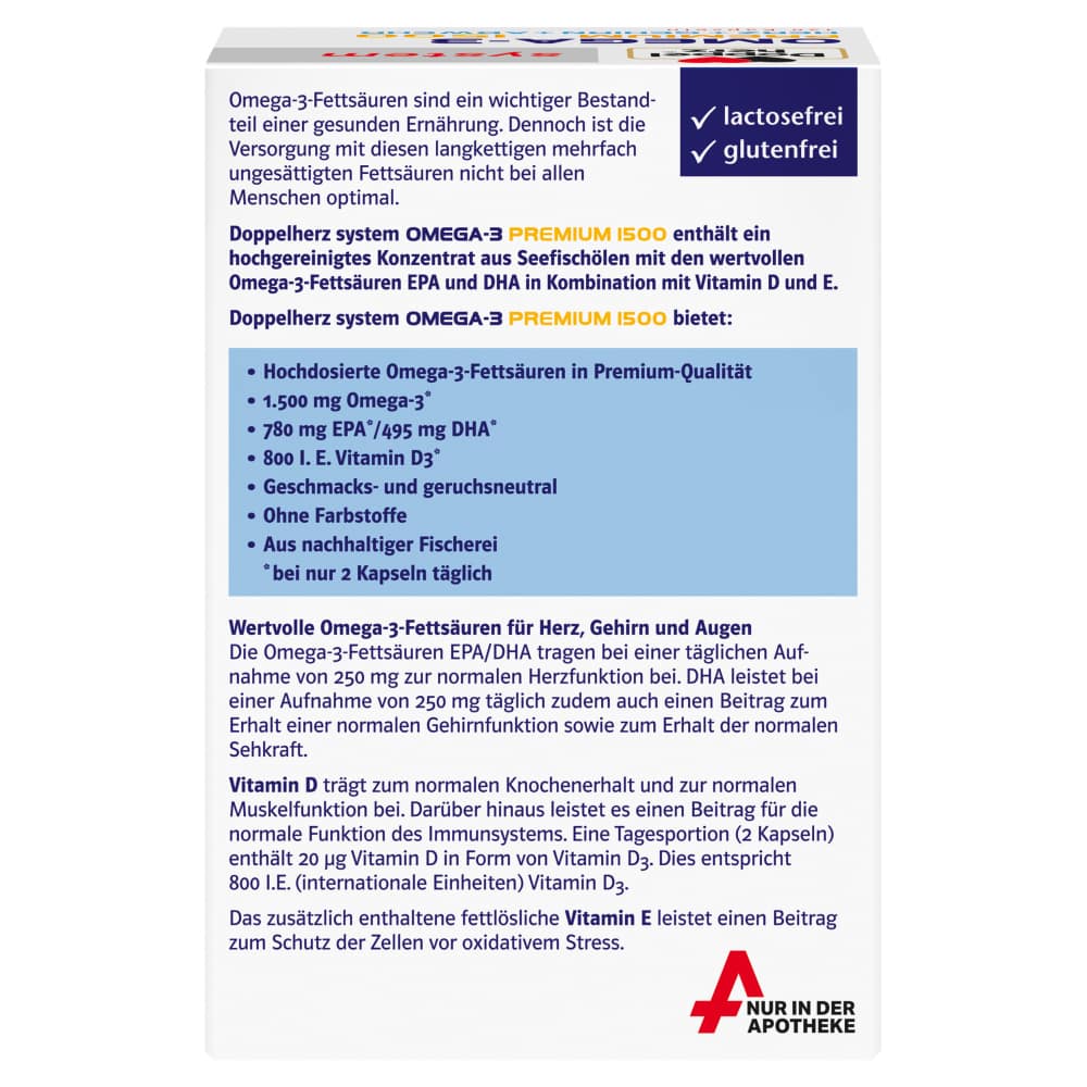 Doppelherz system OMEGA-3 PREMIUM 1500 120 St Kapseln