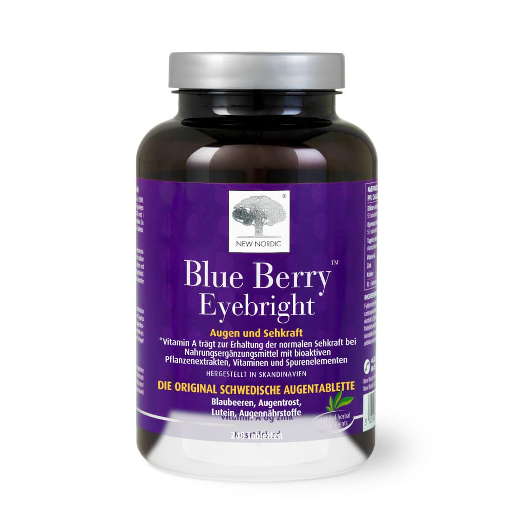 NEW  NORDIC Blue Berry Eyebright  240 St Tabletten