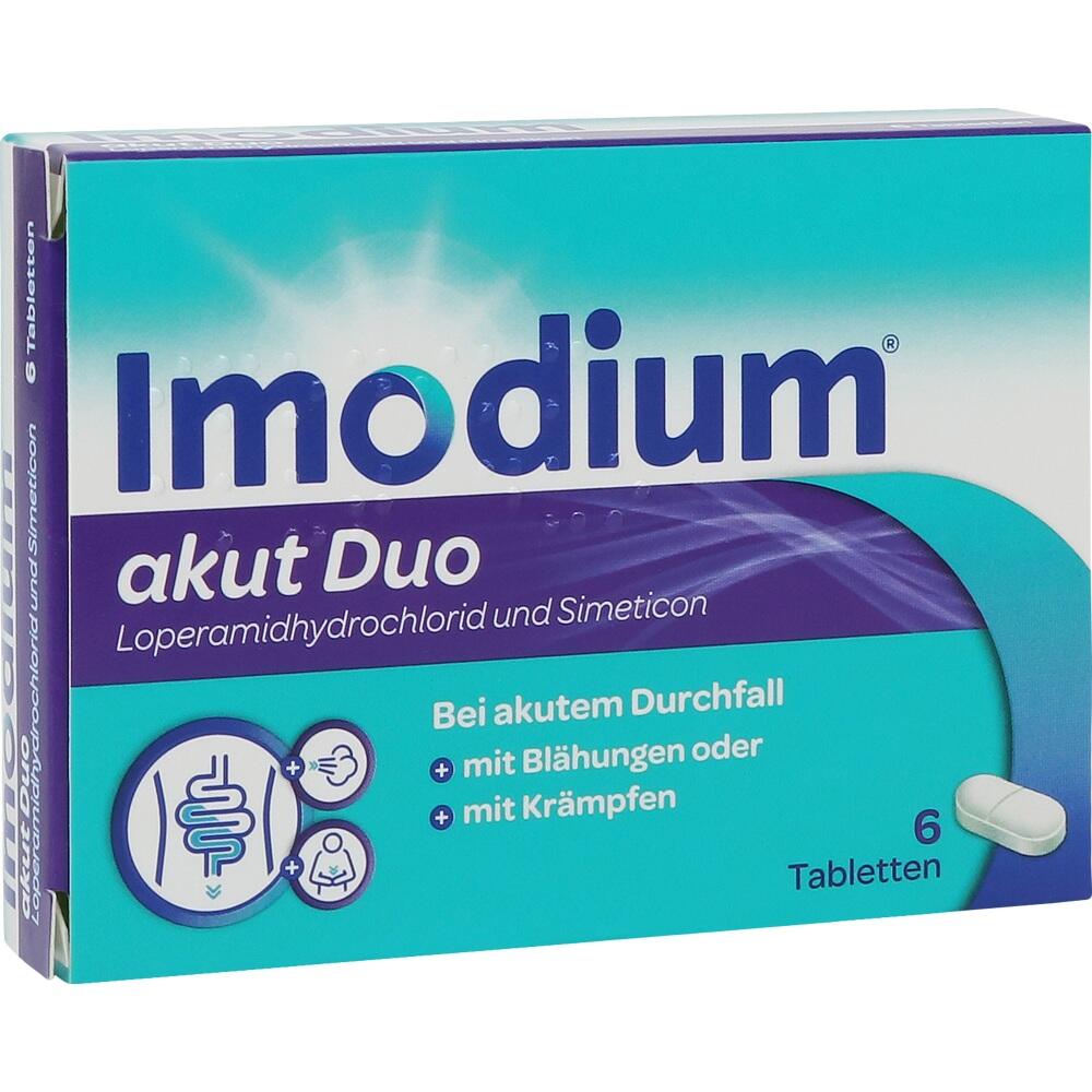 Imodium akut Duo - bei akutem Durchfall mit Blähungen