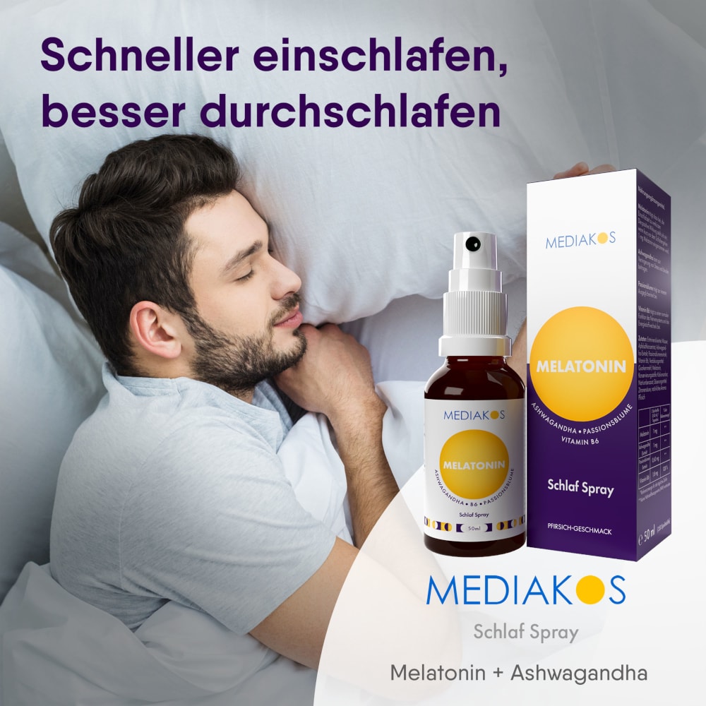 MEDIAKOS MELATONIN Ashwagandha Schlaf Spray 50 ml Spray