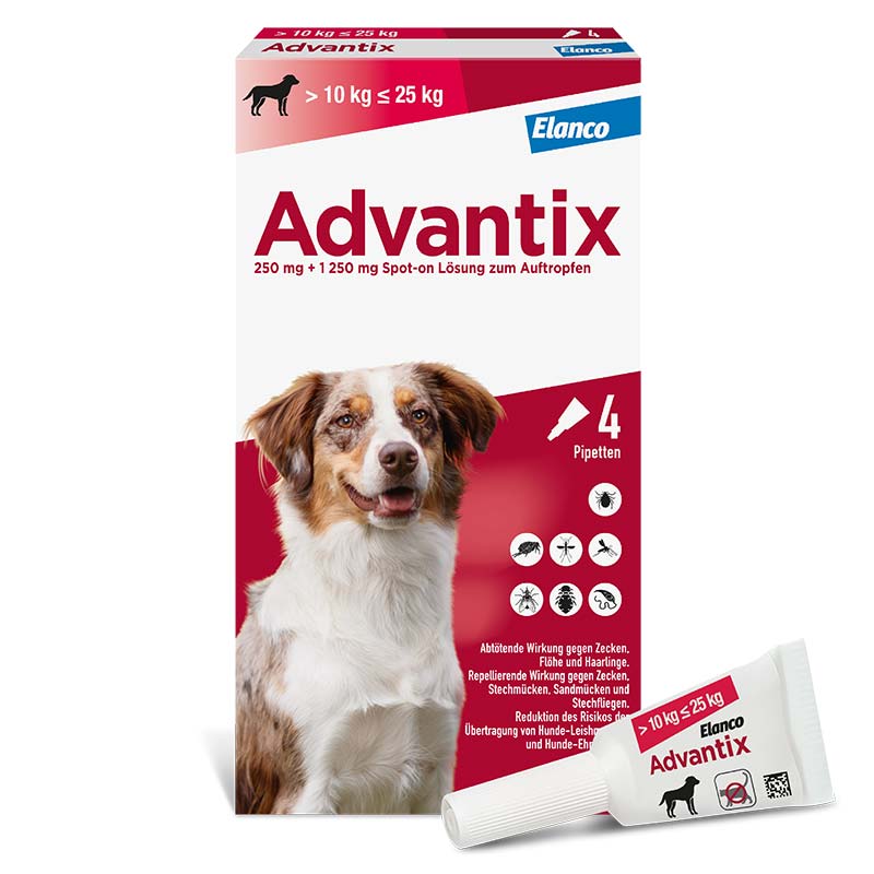 ADVANTIX SPOT-ON HUND 10-25KG 4 St Lösung