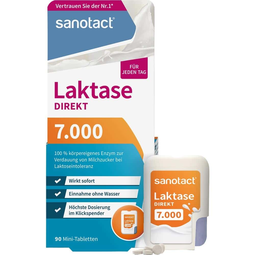 sanotact Laktase DIREKT 7.000 90 St Tabletten
