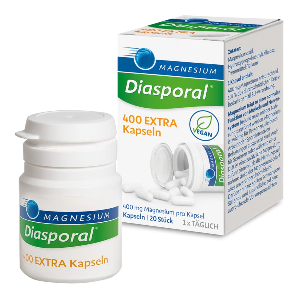 MAGNESIUM Diasporal 400 EXTRA Kapseln 20 St Kapseln