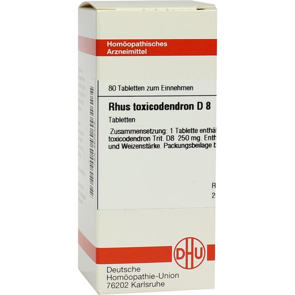 RHUS TOXICODENDRON D 8 Tabletten 80 St Tabletten