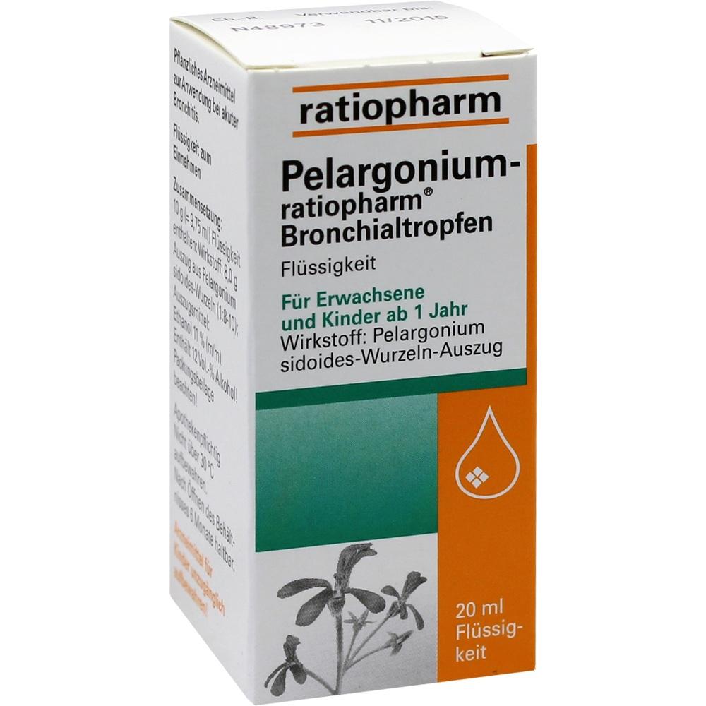 Pelargonium-ratiopharm Bronchialtropfen 20 ml Flüssigkeit