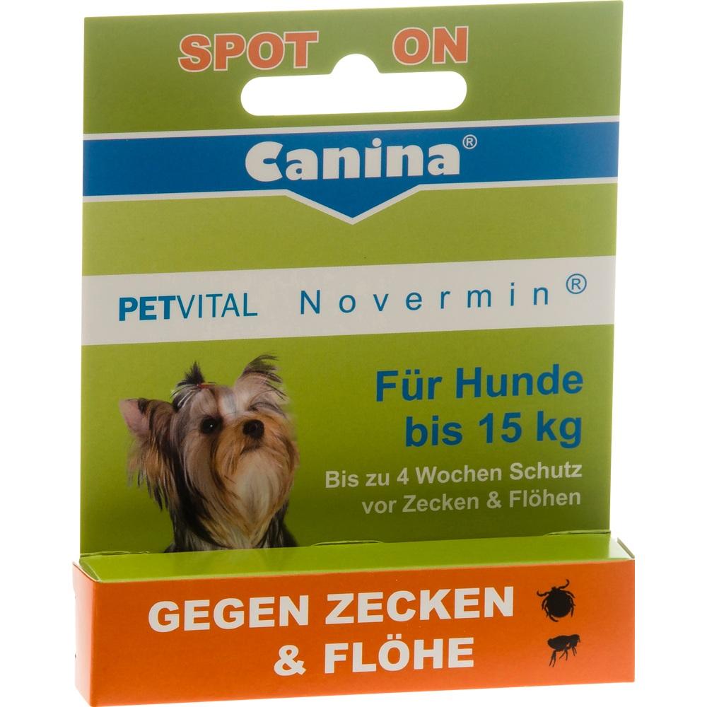 PETVITAL Novermin flüssig f.Hunde bis 15 kg 2 ml Flüssigkeit