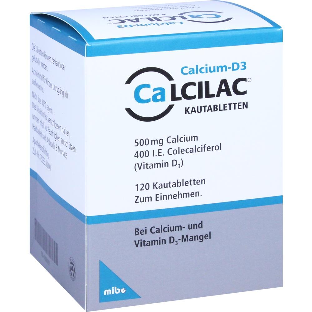 Calcilac 500mg/400 I.E. 120 St Kautabletten