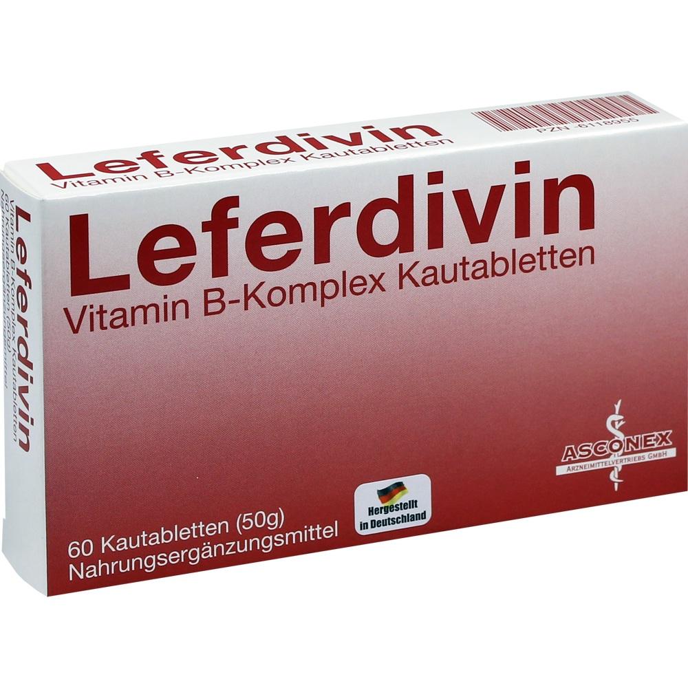 LEFERDIVIN Vitamin B Komplex Kautablette 60 St Kautabletten