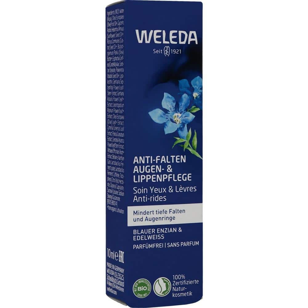 WELEDA Anti-Falten Augen- und Lippenpflege Blauer Enzian & Edelweiss 10 ml Creme