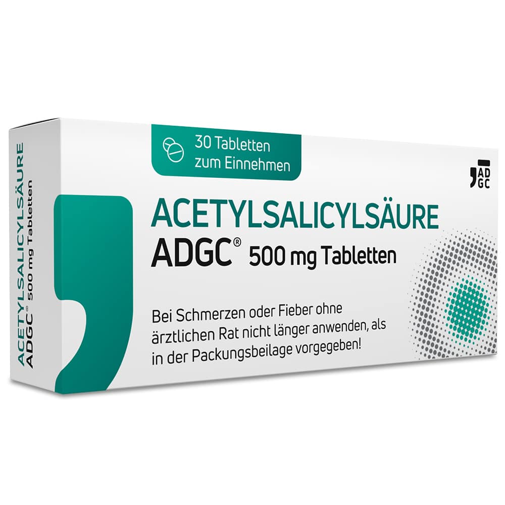 ACETYLSALICYLSÄURE ADGC 500mg  30 St Tabletten