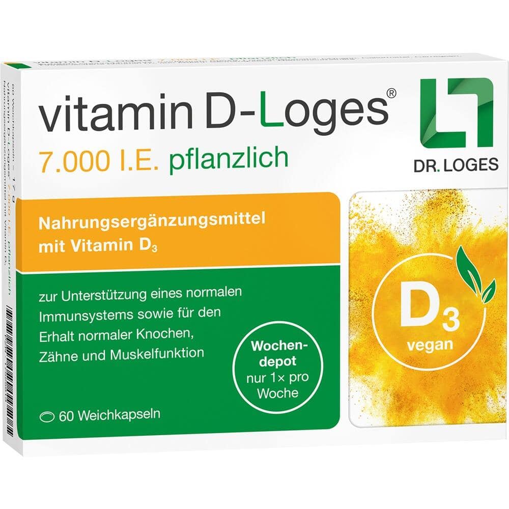vitamin D-Loges 7.000 I.E. pflanzlich 60 St Weichkapseln