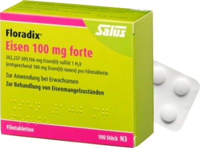Floradix Eisen 100mg forte 100 St Filmtabletten