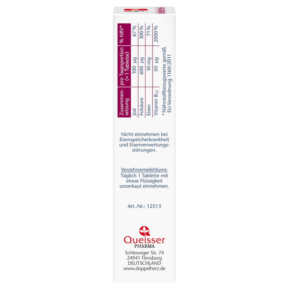 Doppelherz aktiv Jod + Folsäure + Eisen + B12 45 St Tabletten