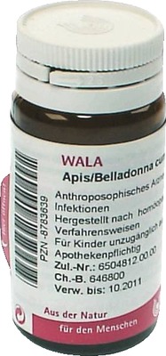 WALA Apis/Belladonna cum Mercurio, Globuli velati 20 g Globuli