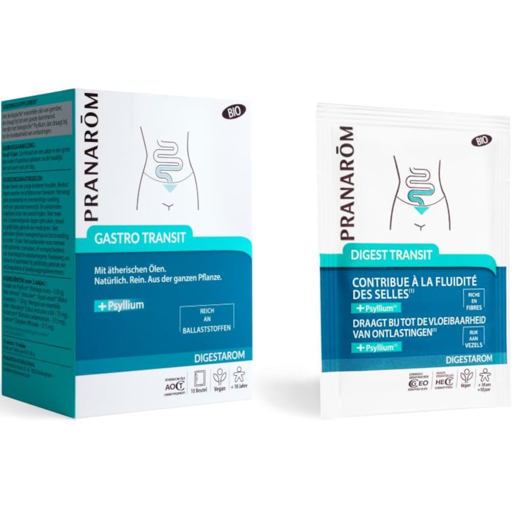 PRANAROM GASTRO TRANSIT + Psyllium 10 St Pulver